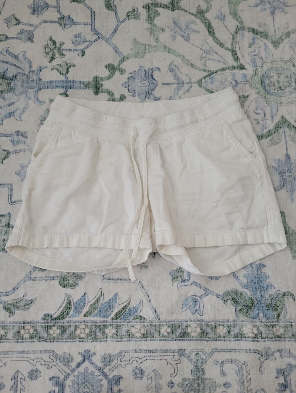 White Women's Maternity Shorts